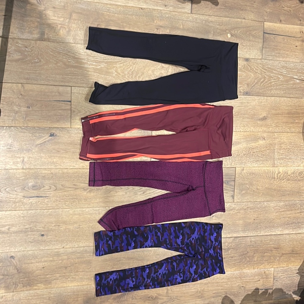 Lululemon set of 4 size 2 leggings